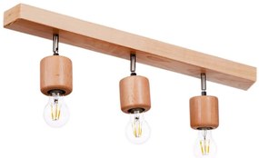 Φωτιστικό Οροφής - Σποτ 534LUN5940 55x18cm 3xE27 40W Oak Opviq