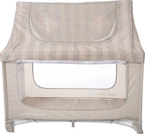 BABY COT SWEET HOME 2 LAYERS WITH ROOF BEIGE