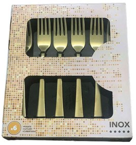 Πιρουνάκια Charme (Σετ 6Τμχ) BG00045152 Gold Bergner Stainless Steel