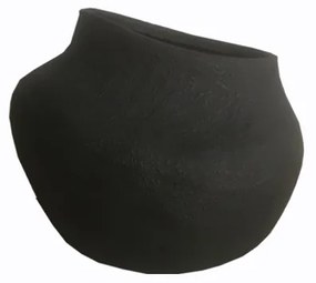 Βάζο Κεραμικό Μαύρο Art Et Lumiere Φ22,5x20,5εκ. 25017