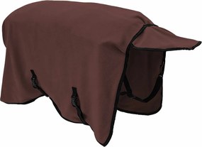 vidaXL Σαμάρι Ίππου Πλήρης Σκούρος Καφέ Πολυεστέρας