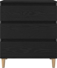 vidaXL Πλαϊνό γραφείο Μαύρη Οξυά 60 x 35 x 70 cm Επεξεργασμένο Ξύλο