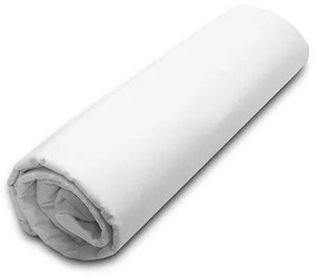 Κατωσέντονο Menta με λάστιχο 1 White Ημίδιπλο (120x200+20)