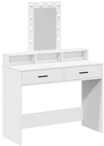 vidaXL Τραπέζι περιποίησης Λευκό 100 x 41 x 140 εκ. Επεξεργασμένο ξύλο