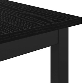 vidaXL παγκάκι Μαύρη Οξυά 80 x 35 x 45 cm Επεξεργασμένο ξύλο