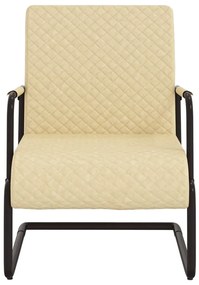 vidaXL Καρέκλα «Πρόβολος» Κρεμ από Συνθετικό Δέρμα