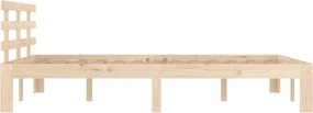 vidaXL Πλαίσιο Κρεβατιού 150 x 200 εκ. Μασίφ Ξύλο King Size