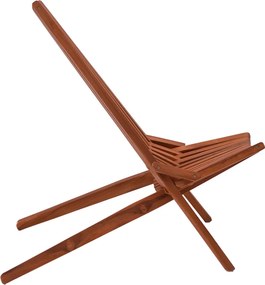 Πολυθρόνα Phoenox pakoworld πτυσσόμενη φυσικό teak ξύλο 101x63x80εκ