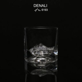 Σετ ποτήρια ουίσκι LIITON L60400 Denali 230 ml, 2 τμχ, Χονδρά τοιχώματα, 3D Denali Peak πάτος, Διαφανές