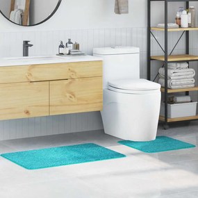 vidaXL Σετ Μάτ Μπάνιου Αντιολισθητικό 2 pcs Τιρκουάζ PP