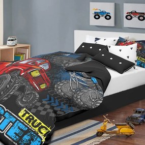 Πάπλωμα Παιδικό Next 3186 (Σετ 2τμχ) Black Nexttoo Semi-double 150x230cm 100% Cotton