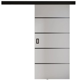 Συρόμενες πόρτες Dover 214, 19 kg, Άσπρο, Πλαστικοποιημένη μοριοσανίδα, Αλουμίνιο | Epipla1.gr