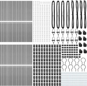 vidaXL Στύλος Περιφράξεων 52 pcs Γκρι 3,2 x 3,2 x 170 εκ