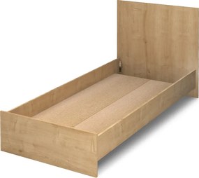 Κρεβάτι Troy Megapap χρώμα φυσικό οξιάς 100x200εκ.