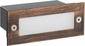Απλίκα LED Εξωτερικού Χώρου Χωνευτή Aca PAS230RP Rust
