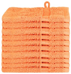 vidaXL Πετσέτες 10 pcs Πορτοκάλι 15 x 21 cm Βαμβάκι