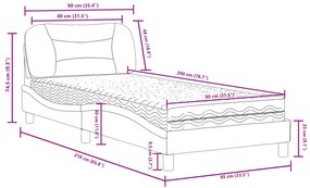 ΚΡΕΒΑΤΙ ΜΕ ΣΤΡΩΜΑ ΓΚΡΙ 80 X 200 ΕΚ. ΣΥΝΘΕΤΙΚΟ ΔΕΡΜΑ 3208685