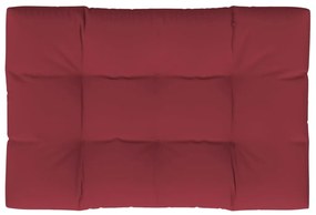 vidaXL Μαξιλάρι Παλέτας Μπορντό 120 x 80 x 12 εκ. Υφασμάτινο
