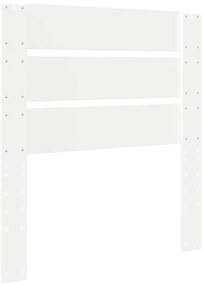 vidaXL Κεφαλάρι με κεφαλάρι Λευκό 75 cm Επεξεργασμένο ξύλο