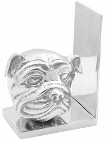 vidaXL Βιβλιοστάτες 2 pcs Ασημί 8 x 12 x 16.5 εκ. Αλουμίνιο