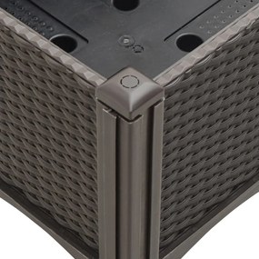 vidaXL Ζαρντινιέρα Κήπου με Καφασωτό Καφέ 160 x 120 x 142 εκ. από PP