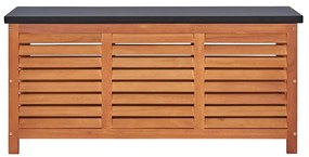 vidaXL Μπαούλο Αποθήκευσης Κήπου 117x50x55 εκ. Μασίφ Ξύλο Ευκαλύπτου