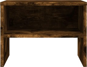 vidaXL Κομοδίνα 2 Τεμ. Καπνιστή Δρυς 40x30x30 εκ. από Επεξεργ. Ξύλο