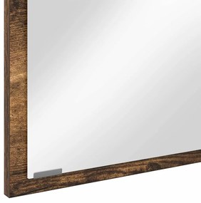 vidaXL Καθρέφτης Καπνιστή δρυς 90 x 8.5 x 37 εκ Επεξεργασμένο ξύλο