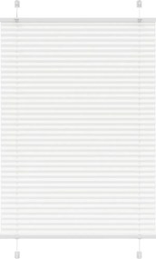 vidaXL Πλισέ περσίδα Λευκό 90x100 cm Πλάτος υφάσματος 89,4 cm