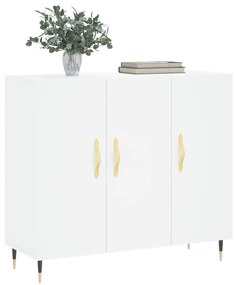 vidaXL Μπουφές Λευκός 90 x 34 x 80 εκ. από Επεξεργασμένο Ξύλο