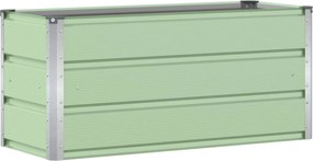 vidaXL Γλάστρα Πράσινο 100 x 40 x 45 cm Ατσάλι