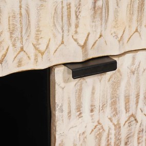 vidaXL Πλαϊνό γραφείο Λευκό Φινίρισμα Καθαρισμού 80 x 33 x 75 εκ