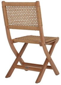 Καρέκλα C9411.01 Αναδιπλούμενη από Οξιά και Σχοινί Φυσικό 47x58x84Υεκ. 47x58x84 εκ.