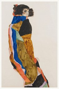 Αναπαραγωγή Moa (Female Portrait) - Egon Schiele, (26.7 x 40 cm)