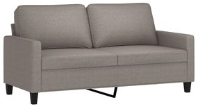 vidaXL Καναπές Διθέσιος Taupe 140 εκ. Υφασμάτινος