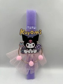 Τύπου Kuromi Κουρόμι Αρωματική λαμπάδα - Σετ Λαμπάδα και πλάτη