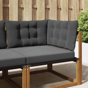 vidaXL Μαξιλάρι Καναπέ Εξωτερικού Χώρου 3 pcs Ανθρακί Πολυεστέρας