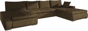 Γωνιακός καναπές Caro-Καφέ