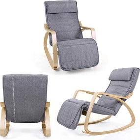 Κουνιστή Πολυθρόνα Relax (55x115x91) Songmics LYY11G