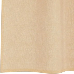 vidaXL Κουρτίνες Voile με τσέπες ράβδου 2 τεμάχια Χρώμα Άμμου