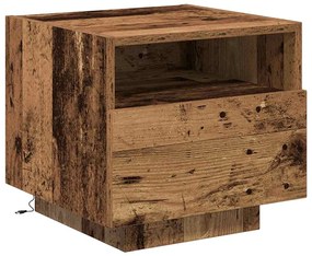 vidaXL Κομοδίνο 2 pcs Παλαιό ξύλο 40 x 39 x 37 εκ Επεξεργασμένο ξύλο