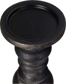 Κηροπήγιο ArteLibre Μαύρο Ξύλο 10x10x38cm