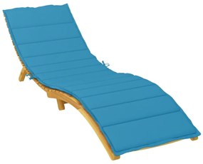 vidaXL Μαξιλάρι Ξαπλώστρας Μπλε Ρουά 200 x 50 x 3εκ. από Ύφασμα Oxford