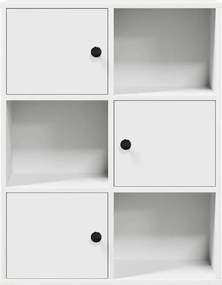 vidaXL Βιβλιοθήκη Λευκή 60x24x76,5 εκ. από Επεξεργασμένο Ξύλο