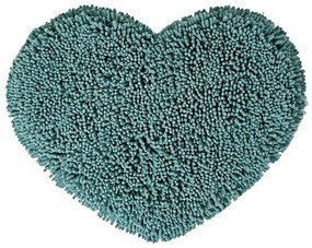 Πατάκι Μπάνιου Cuore 07 Mint Kentia 50X60 50x60cm Βαμβάκι-Chenille