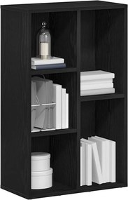 vidaXL Βιβλιοθήκη Μαύρη Δρυς 50x25x80 εκ. από Τεχνητό Ξύλο