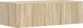 vidaXL Επιτοίχιο γραφείο Επιτοίχιο Δρύς Sonoma 100 x 45 x 30 εκ