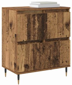 vidaXL Ντουλάπι αποθήκευσης 2 pcs Παλιό ξύλο 60 x 35 x 70 cm