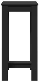 vidaXL Τραπέζι Μπαρ Μαύρο 51x50x103,5 εκ. Επεξ. Ξύλο