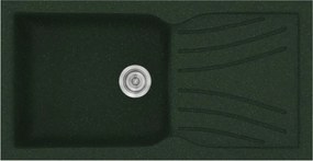 Sanitec Classic 324 (100×50) - Γρανιτένιος νεροχύτης - Granite GREEN